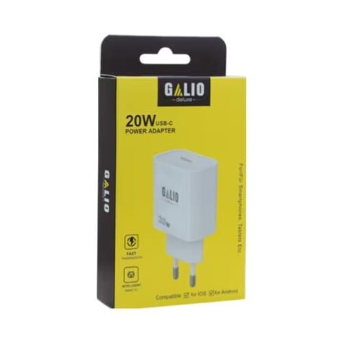 Επιτοίχιος Φορτιστής REZ Galio (20W) USB-C Adapter White EU