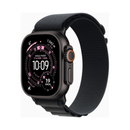 Apple Watch Ultra 3 (Series 11 2025) Gps +Cellular 49mm Black Titanium Case με Alpine Loop M Black EU
