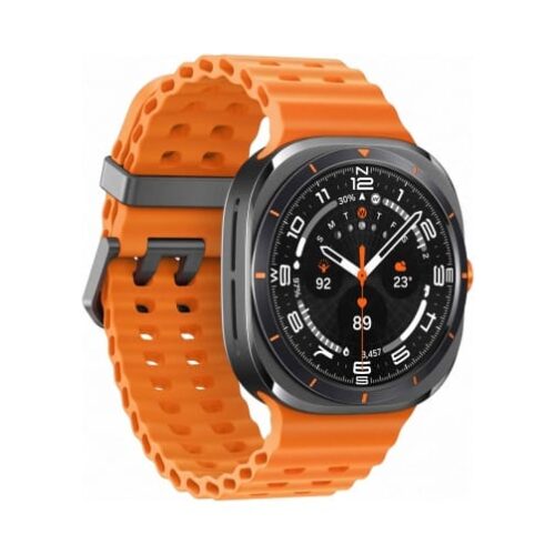 Samsung Galaxy Watch Ultra (L705 2025) LTE 47mm (Region East) 64GB (2GB Ram) Titan Gray Case με Orange Band EU